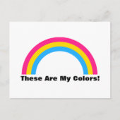 パンセクシュアリティレインボープライドはがき ポストカード (正面)