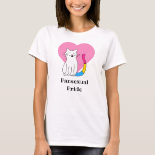 パンセクシュアルプライド猫 Tシャツ