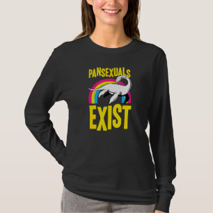 パンセクシュアル存在するLoch Ness Monster Nessie Pan Prid Tシャツ
