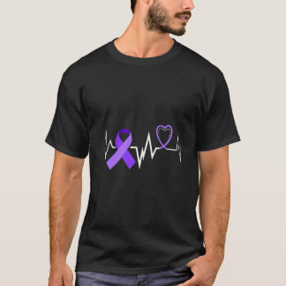 パンセラティックがんリボンパンセラティックがんアワレン Tシャツ