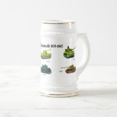 パンゼルワフドイツ戦車スタイン ビールジョッキ (正面右)