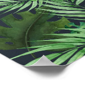 パンゼンパルメントロピッシュグリューンウォーターカラー ポスター (角)