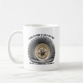 パンタイヤのような悪い態度 コーヒーマグカップ (左)