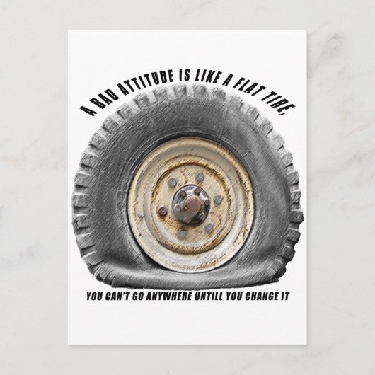 パンタイヤのような悪い態度 ポストカード (正面)