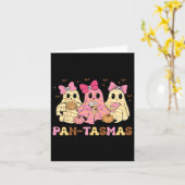 パンタスマスおもしろい幽霊不気味コンチャスメキシコ幽霊 カード (黄色い花)