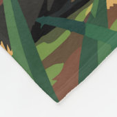 パンタナルブラジルカピバラ旅行アートヴィンテージ フリースブランケット (角)