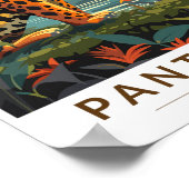 パンタナルブラジルジャガートラベルアートヴィンテージ ポスター (角)