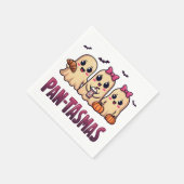 パンタマスおもしろい幽霊グルーヴィレトロハロウィーン スタンダードカクテルナプキン (角)