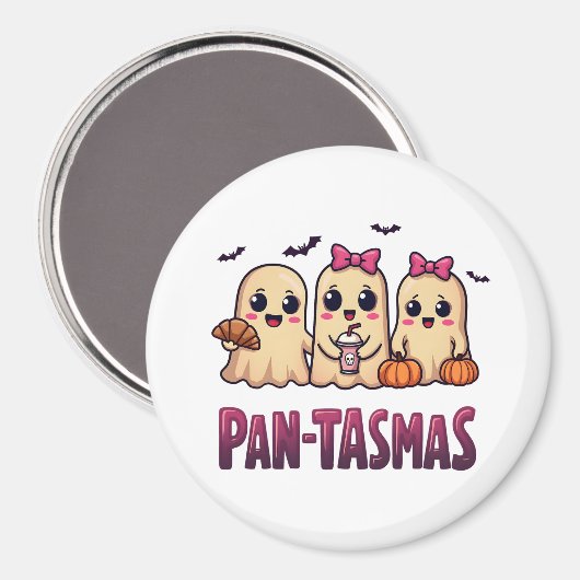 パンタマスおもしろい幽霊グルーヴィレトロハロウィーン マグネット (正面/裏面)