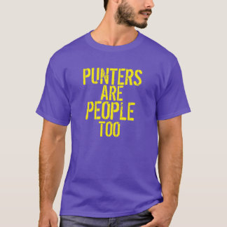 パンターは人々の余りにおもしろいな紫色の黄色いTシャツです Tシャツ