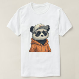 パンダおもしろいデザイン女子男性へ男子ガールズ恋人 Tシャツ