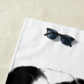 パンダおもしろいビーチタオル ビーチタオル (インサイチュ)