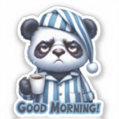 パンダおもしろいベアステッカー、パンダステッカー シール (正面)