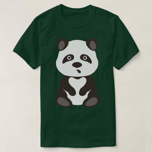 パンダかわいい Tシャツ (デザイン正面)