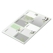 パンダかわいこちゃんA4週間プランナー ノートパッド (アングル)