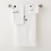 パンダかわいらしクマ動物用カスタムバスタオルセット バスタオルセット (インサイチュ)