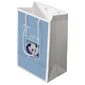 パンダかわいらしベア ミディアムペーパーバッグ (裏面アングル)