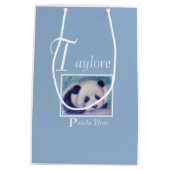 パンダかわいらしベア ミディアムペーパーバッグ (裏面)