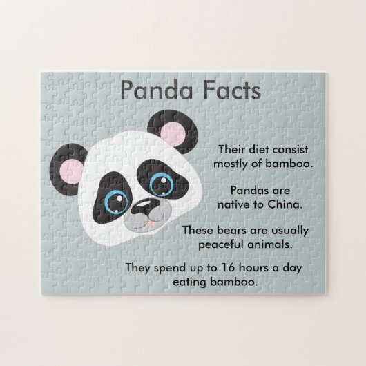 パンダが事実を述べる ジグソーパズル (横)
