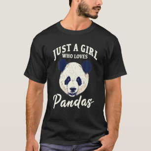 パンダが好きな女の子だけ。かわいいカワイトパンダ Tシャツ