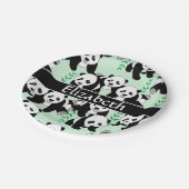 パンダが描くグラフィックで個人設定 ペーパープレート (アングル)