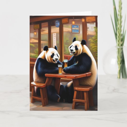 パンダが楽しい時に飲む カード (正面)