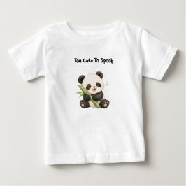パンダが竹を食べるキッズTシャツ ベビーTシャツ