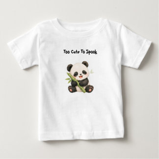 パンダが竹を食べるキッズTシャツ ベビーTシャツ