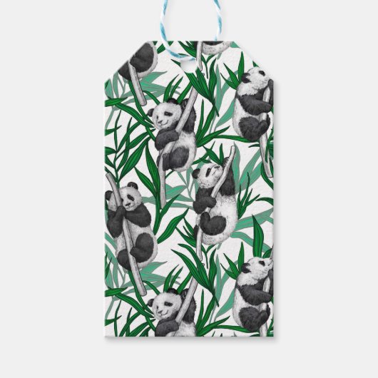 パンダが鳴る ギフトタグ (正面)