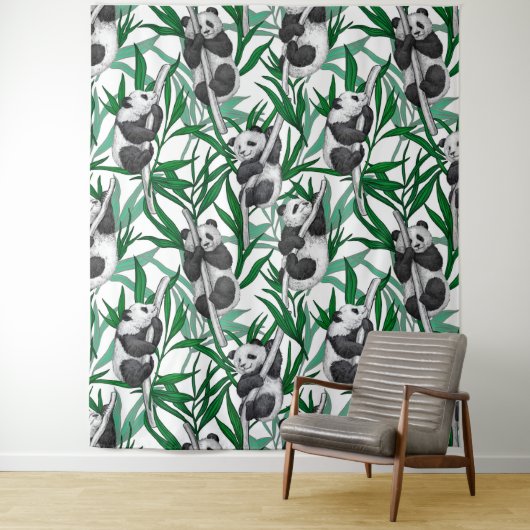 パンダが鳴る タペストリー (インサイチュ)