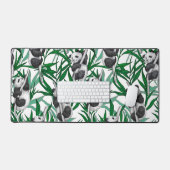 パンダが鳴る デスクマット (キーボード&マウス)