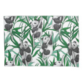 パンダが鳴る 枕カバー (正面左)