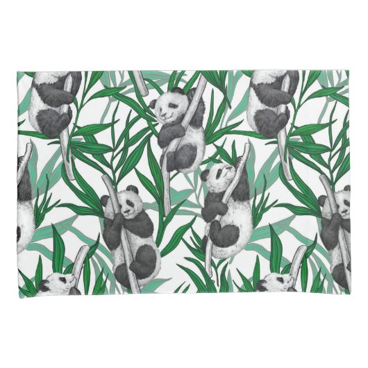 パンダが鳴る 枕カバー (正面右)