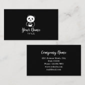 パンダくまのコーヒー食糧名刺 名刺 (正面/裏面)