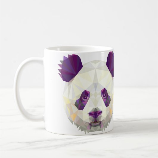 パンダくまのデザインのマグ コーヒーマグカップ (左)