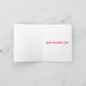 パンダくまのバレンタインデーカードはハートを個人化します シーズンカード (内部)