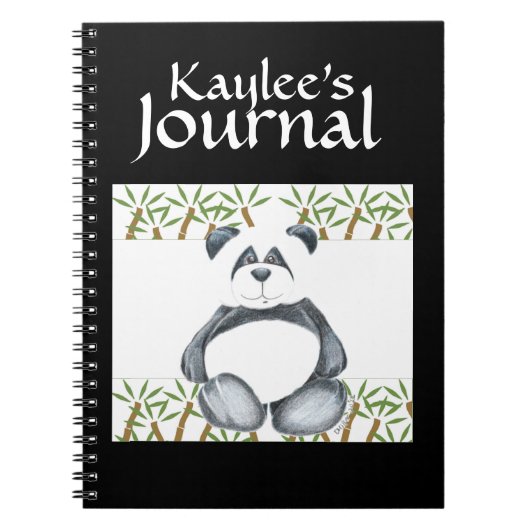 パンダくまの写真 ノートブック (正面)