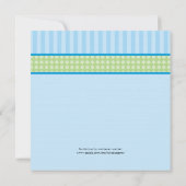 パンダくまの男の子のベビーシャワーの招待状 招待状 (裏面)