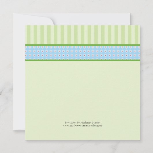 パンダくまの男の子のベビーシャワーの招待状 招待状 (裏面)