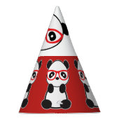 パンダくまの誕生日の帽子-レオンのパンダの漫画くま パーティーハット (右)