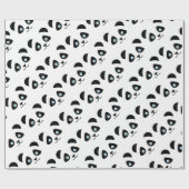 パンダくまの顔 ラッピングペーパー (フラット)