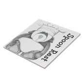 パンダくまのTrivetのスプーンの残り タイル (側面)