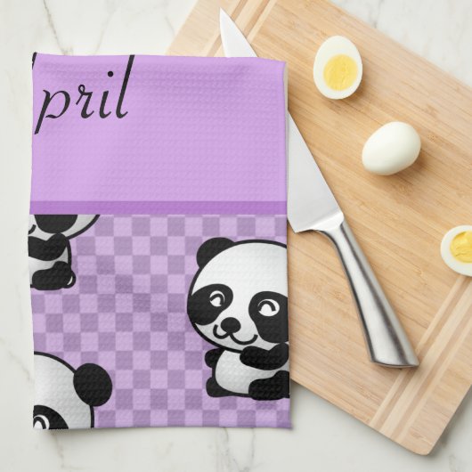 パンダくま キッチンタオル (四つ折り)