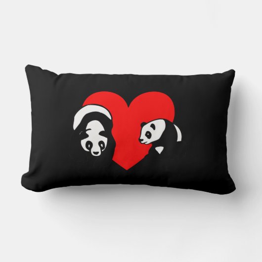 パンダくま ランバークッション (正面)