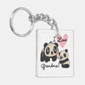 パンダくまI愛祖母 キーホルダー (正面左)