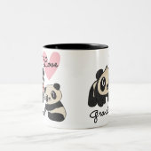 パンダくまI愛祖母 ツートーンマグカップ (中央)