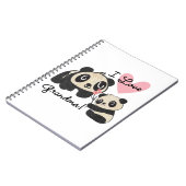 パンダくまI愛祖母 ノートブック (左側)