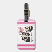 パンダくまI愛祖母 ラゲッジタグ (正面縦)