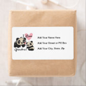 パンダくまI愛祖母 ラベル (インサイチュ)