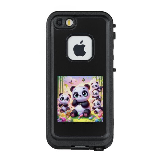 パンダちゃんのパラダイス LifeProof iPhoneケース (裏面)